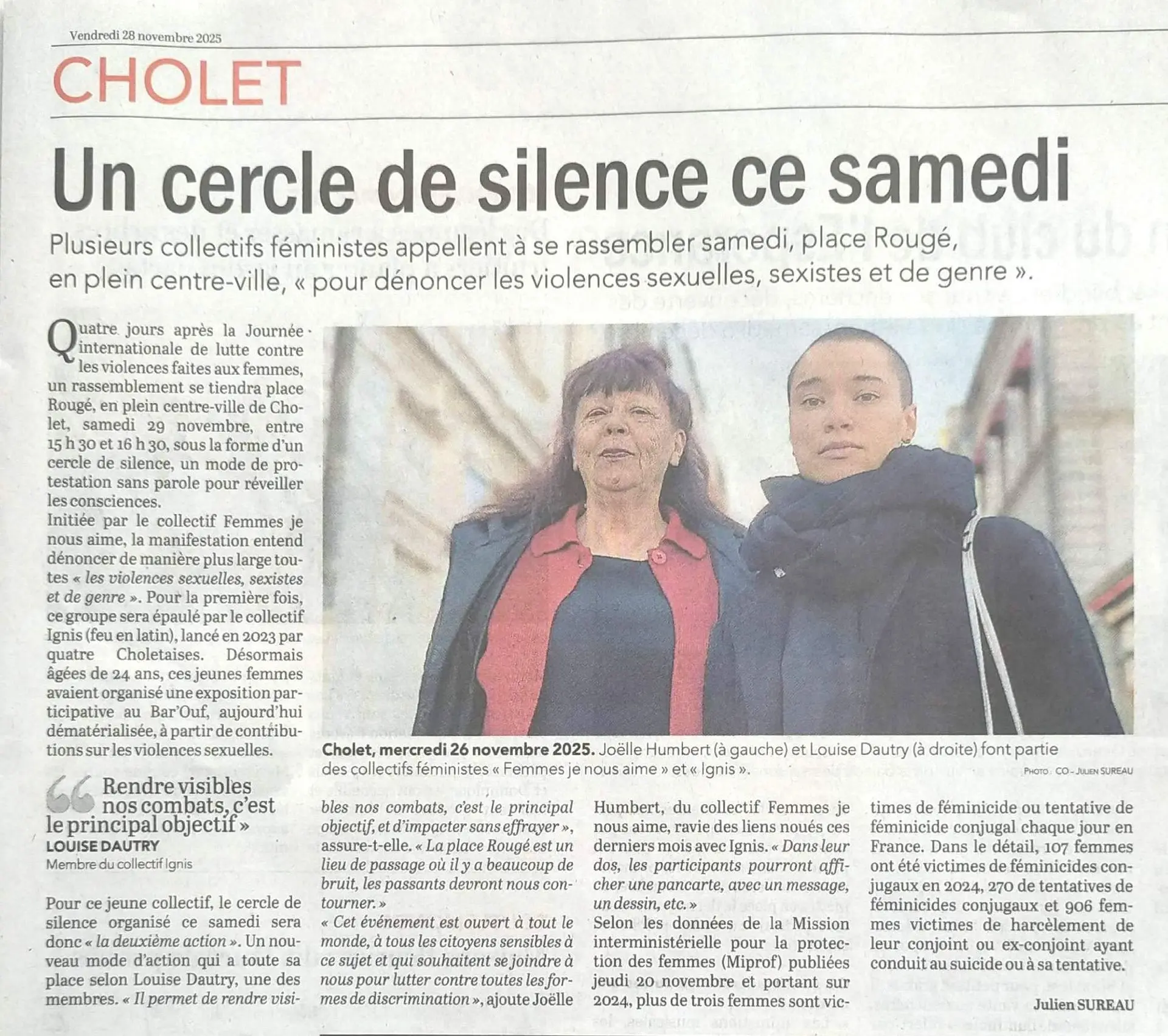 Courrier de l'Ouest - 28/11/2025 Courrier de l'Ouest - 28/11/2025